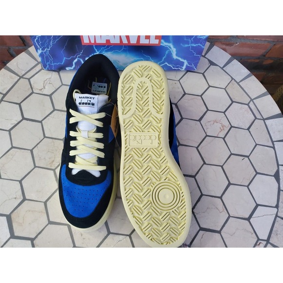 Diadora X Men 97 Magic Basket Low Storm Black Blue Marvel New w/Box Size 11.5 - Picture 8 of 11